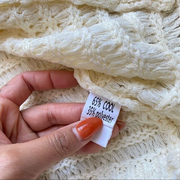 NWOT POLLY Knit Front-Tie Cardigan Layering Sweater - Picture 5 of 7